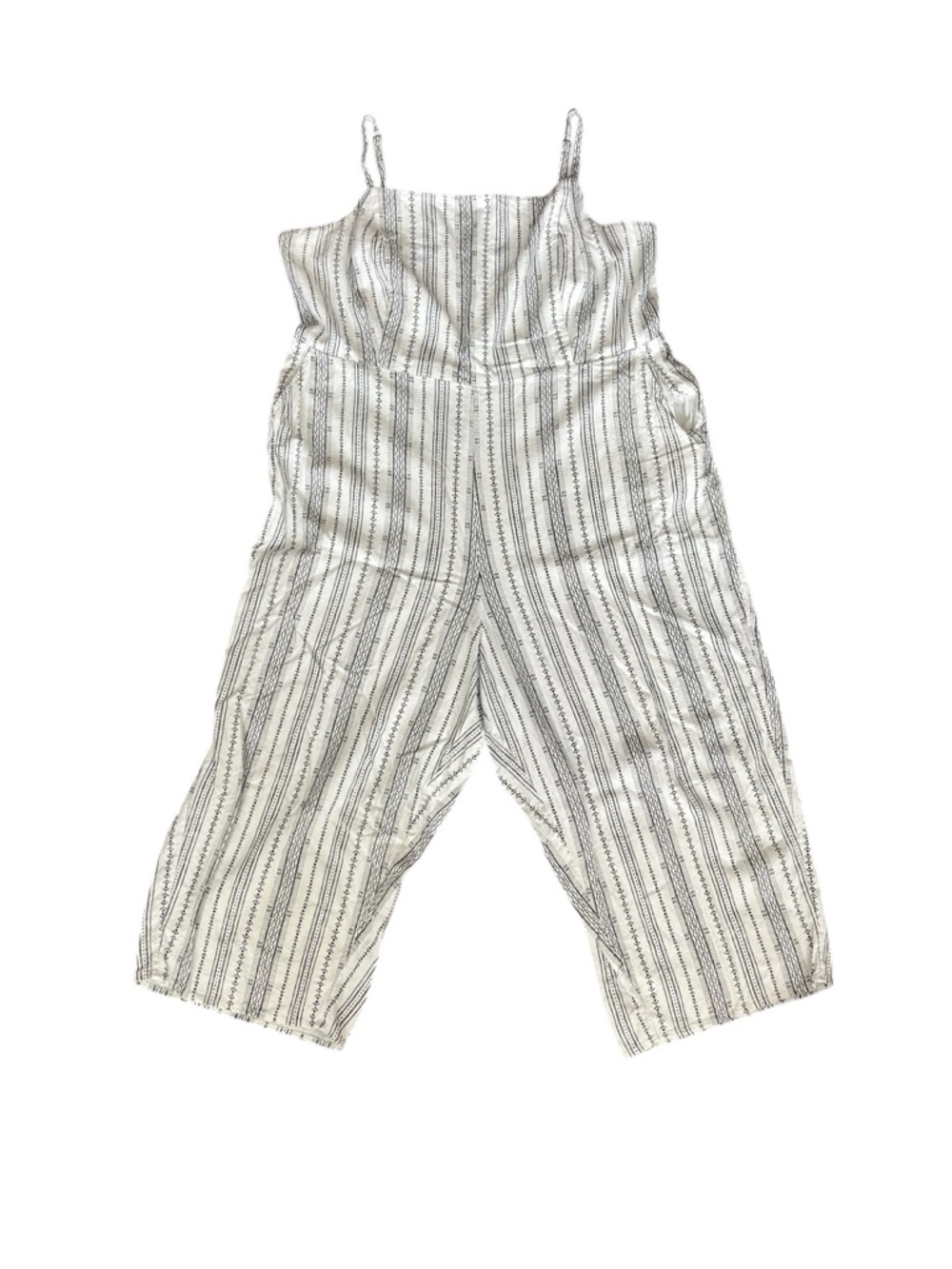 Old Navy Linen-Blend Geometric-Stripe Cami Jumpsuit - Size XXL